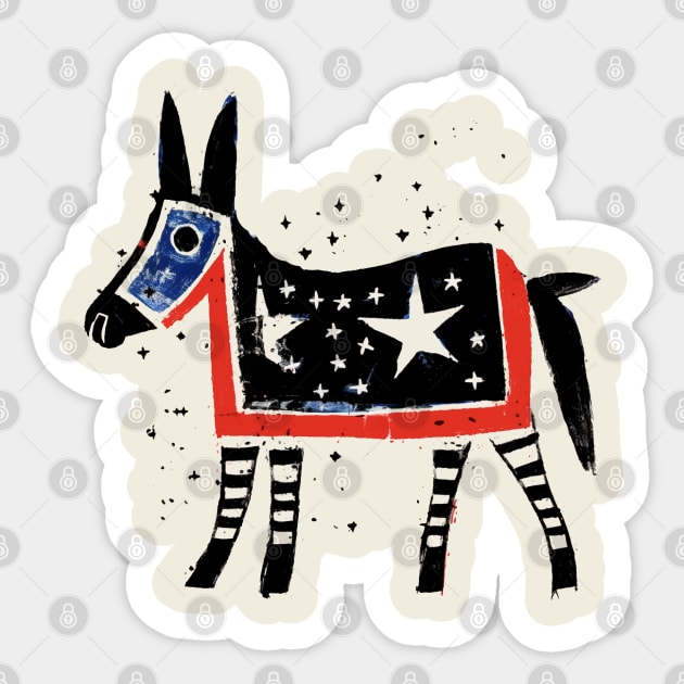 American Donkey Sticker by tatadonets